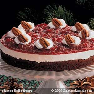 Cranberry Brownie Torte